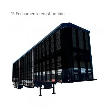 Semirreboque Boiadeiro 2 Pisos 3 Eixos com Rampa – Robustez e Eficiência