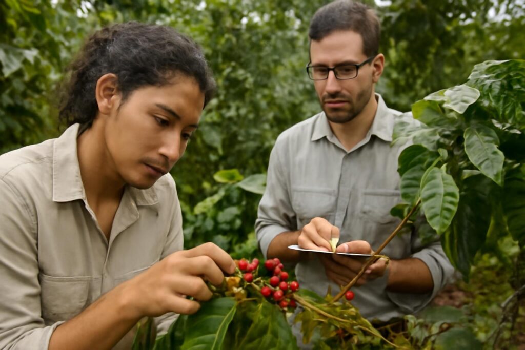 Ilustração sobre Pesquisadores identificam Coffea liberica ('beirão') em quintais do Pará