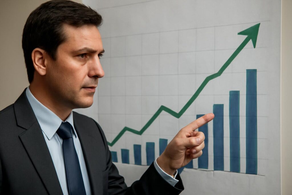Ilustração sobre Economia volta a crescer em agosto; FGV estima avanço de 0,5% após dois meses de recuo