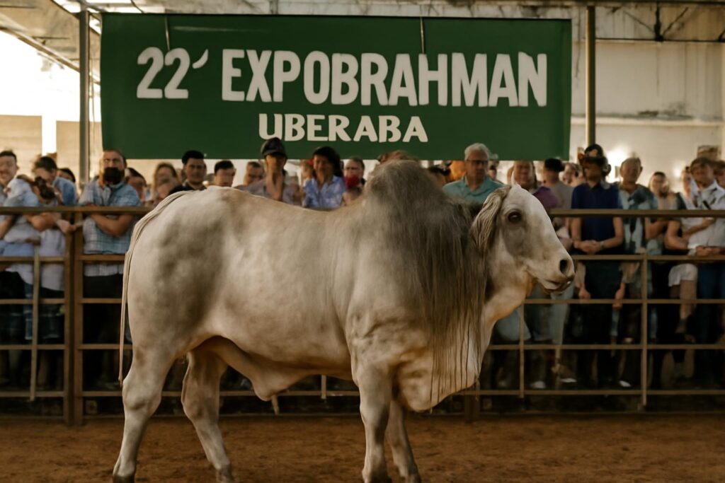 Ilustração sobre 22ª Expobrahman em Uberaba registra alta nos leilões e encerra o calendário da raça