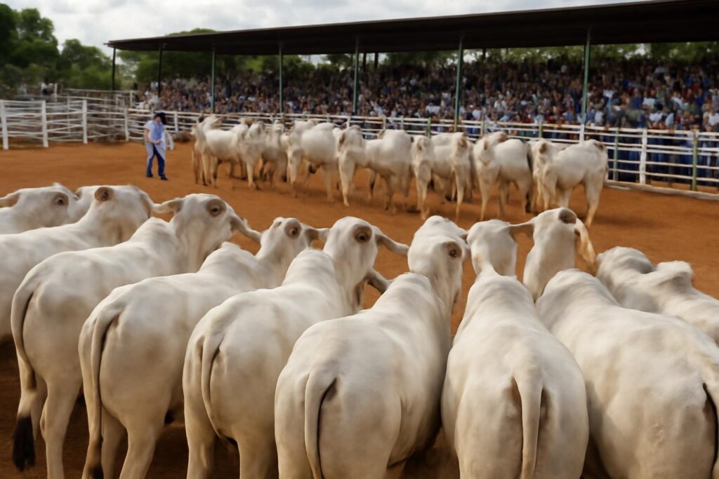 Ilustração sobre Expoinel reúne 1.096 animais Nelore e encerra Ranking Nacional 2025/2026 em Uberaba