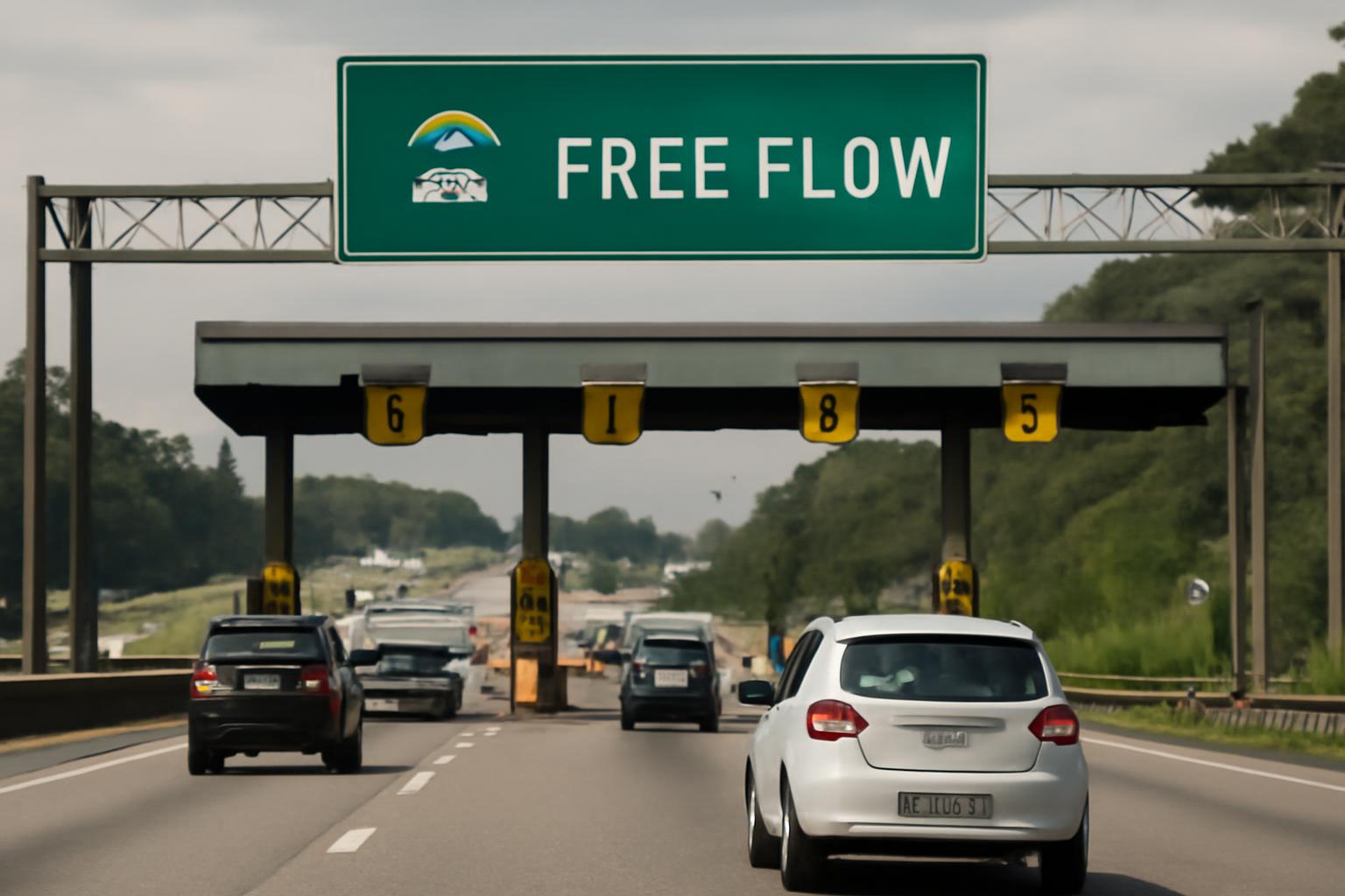 Ilustração sobre ANTT aprova atualização das tarifas do Free Flow na Via Dutra (SP)