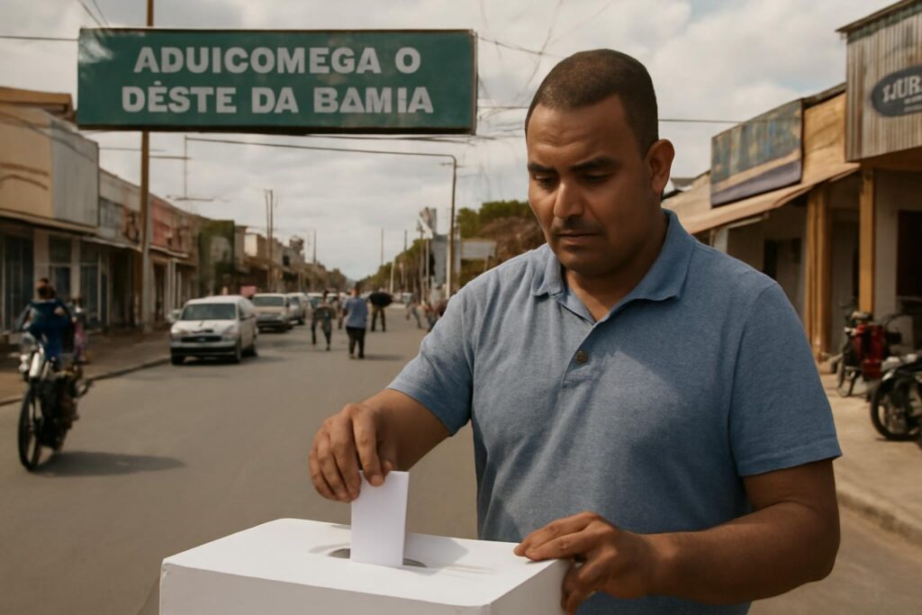 Ilustração sobre Luís Eduardo Magalhães: 62% dos votos para Flávio Bolsonaro em cidade-polo do agro