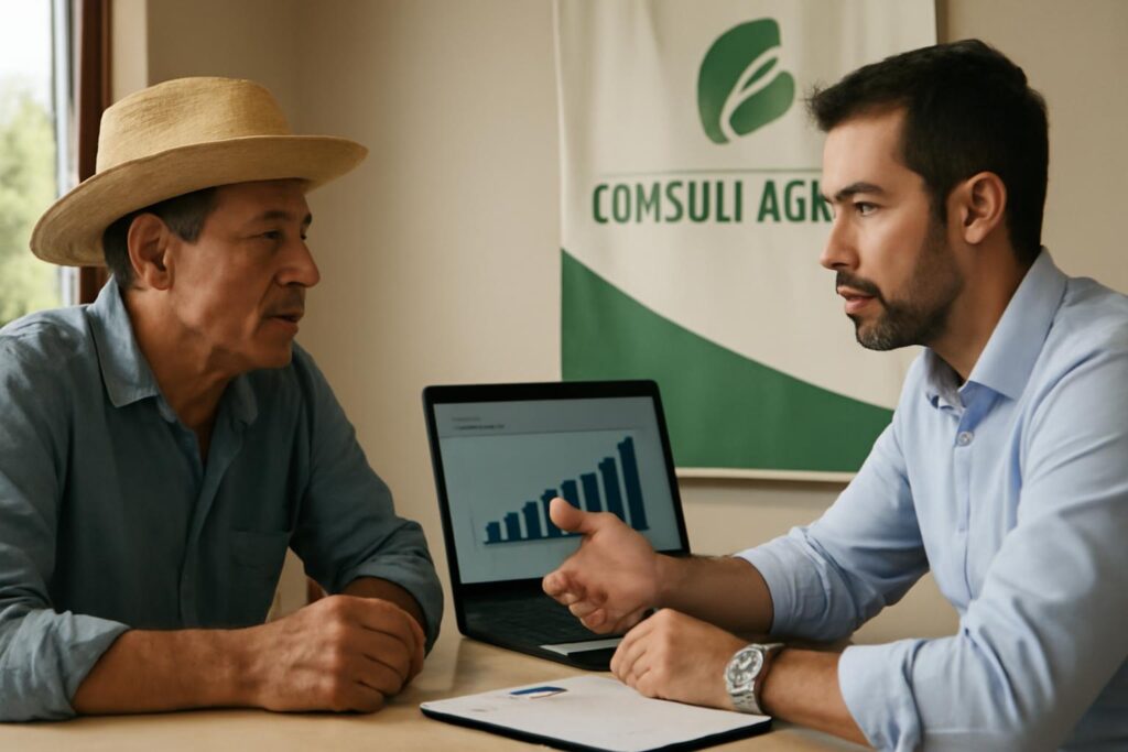 Ilustração sobre Crédito rural mais restrito leva produtores a recorrer a consultorias por juros desde 3% a.a.