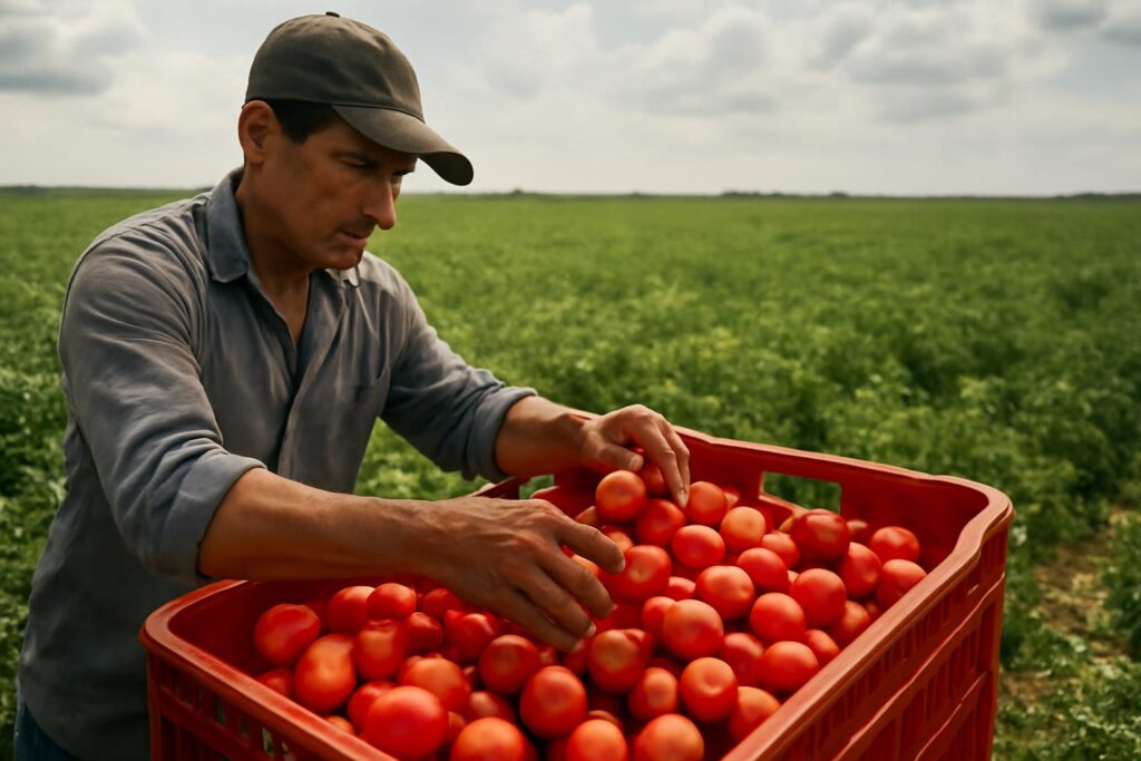 Ilustração sobre Tomate para processamento é incluído no Zarc com janelas de plantio e critérios para crédito