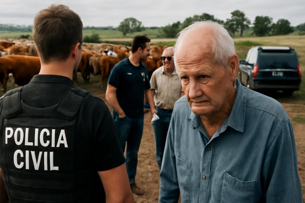 Ilustração sobre Polícia investiga sumiço de 2.388 bovinos de pecuarista de 91 anos no RS
