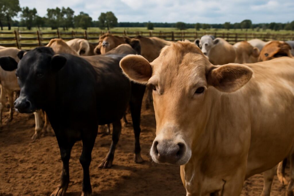 Ilustração sobre USDA projeta queda na produção e nas exportações brasileiras de carne bovina em 2027