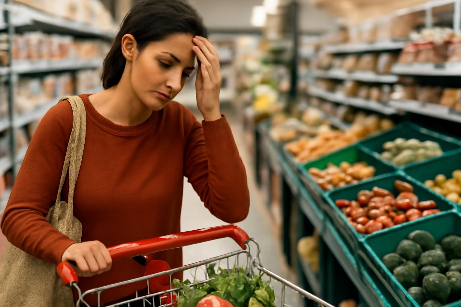 Ilustração sobre Prévia da inflação desacelera para 0,32% em outubro, mas alimentos pressionam