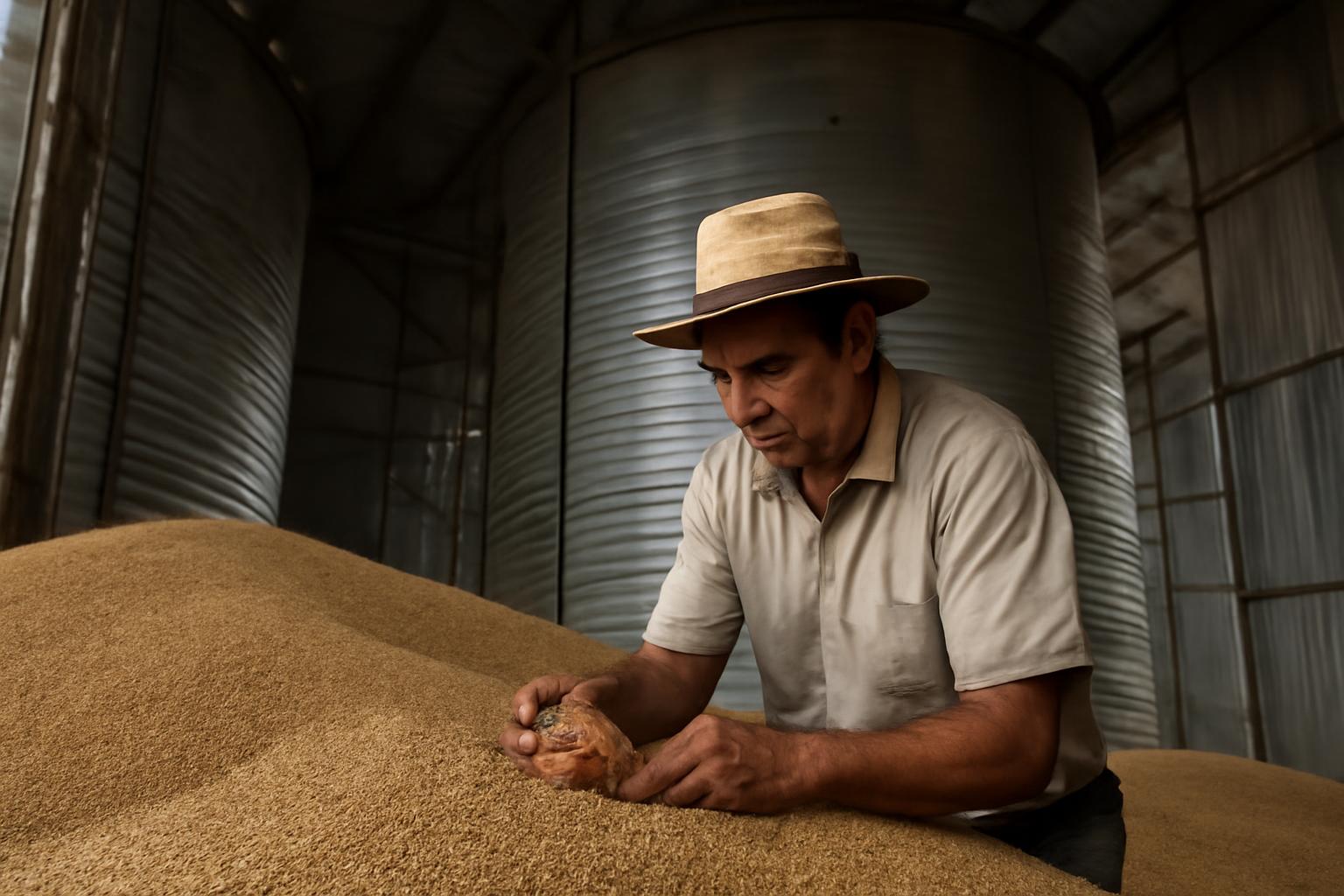 Ilustração sobre El Niño eleva risco de perdas dentro dos silos e pressiona capacidade de secagem