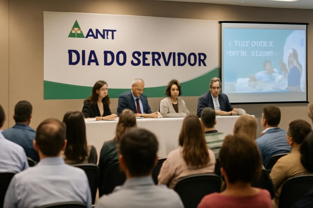 Ilustração sobre ANTT celebra Dia do Servidor destacando valorização e capacitação