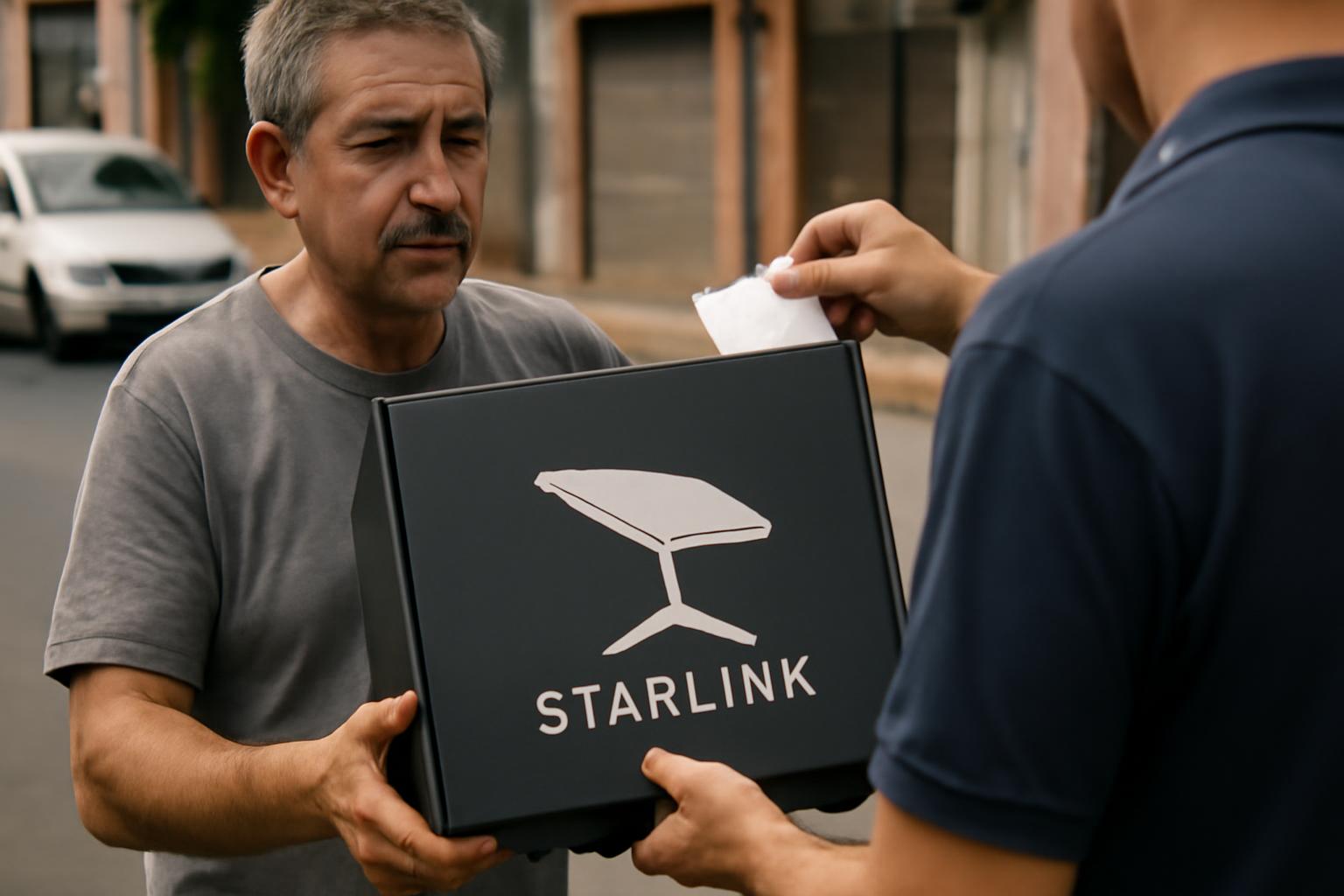Ilustração sobre Starlink oferece equipamento a partir de R$ 99 em áreas selecionadas; planos residenciais começam em R$ 189/mês