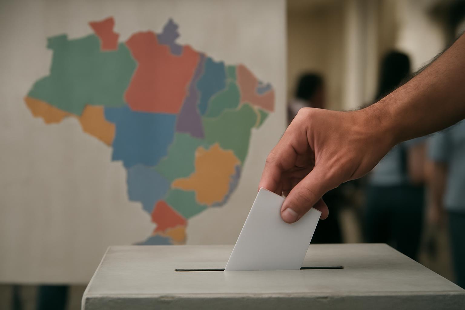 Ilustração sobre Oito partidos vão comandar 26 estados e o DF a partir de 2027