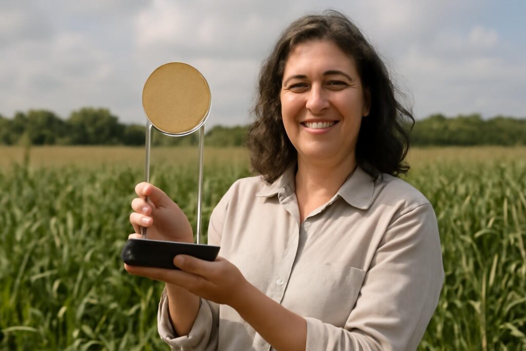 Ilustração sobre Christiane Paiva, da Embrapa, vence Prêmio CBMM na categoria Tecnologia