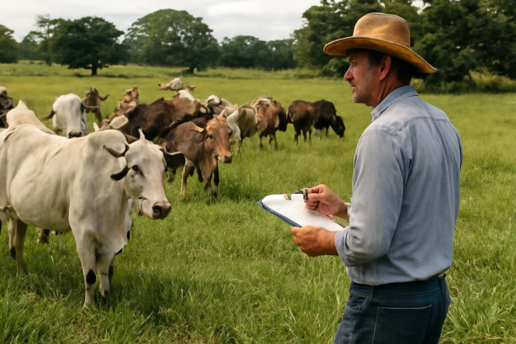 Ilustração sobre Aluguel de pasto: como calcular custo por quilo e margem na engorda do gado