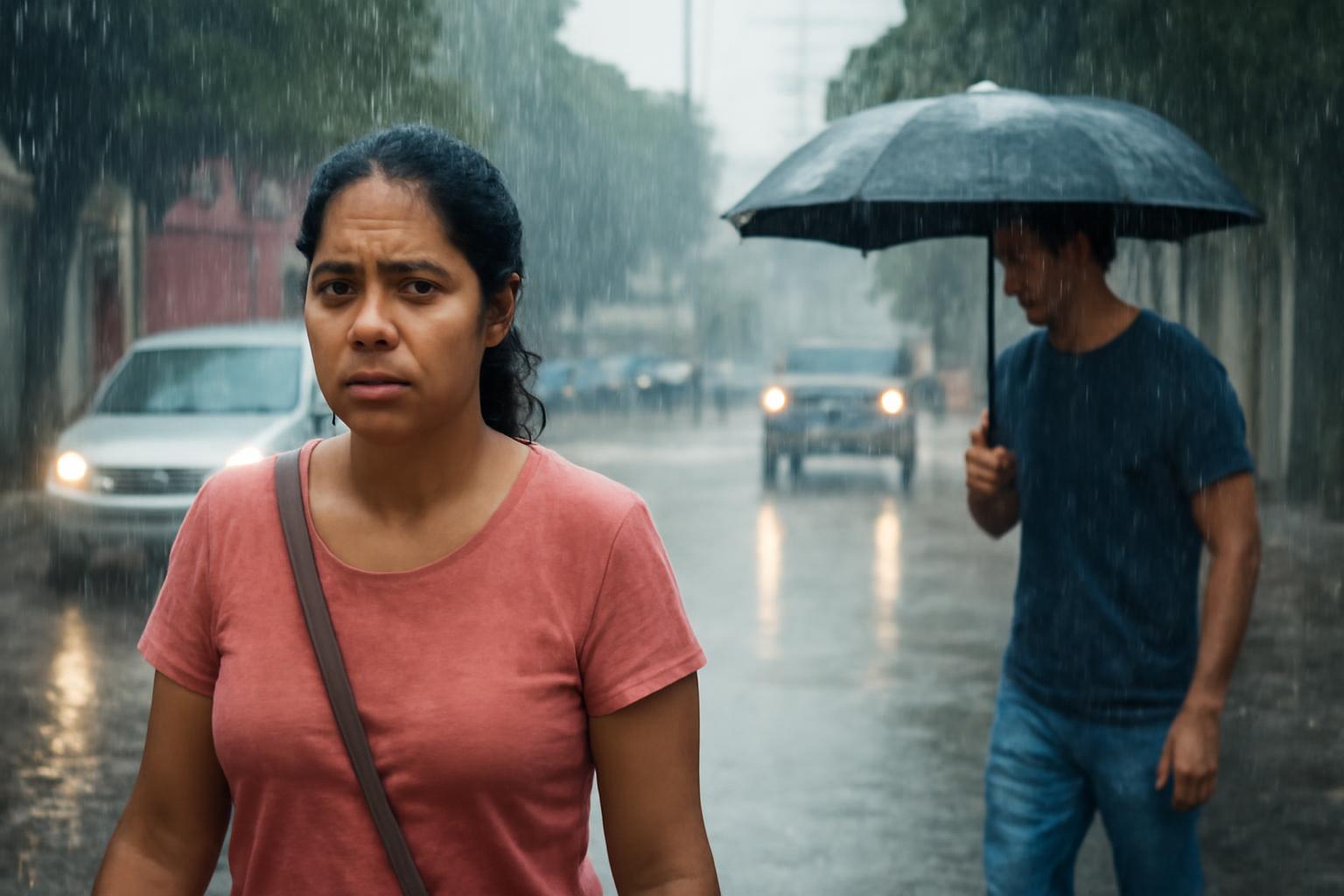 Ilustração sobre Inmet alerta para chuva intensa, risco de granizo e calor em várias regiões do país