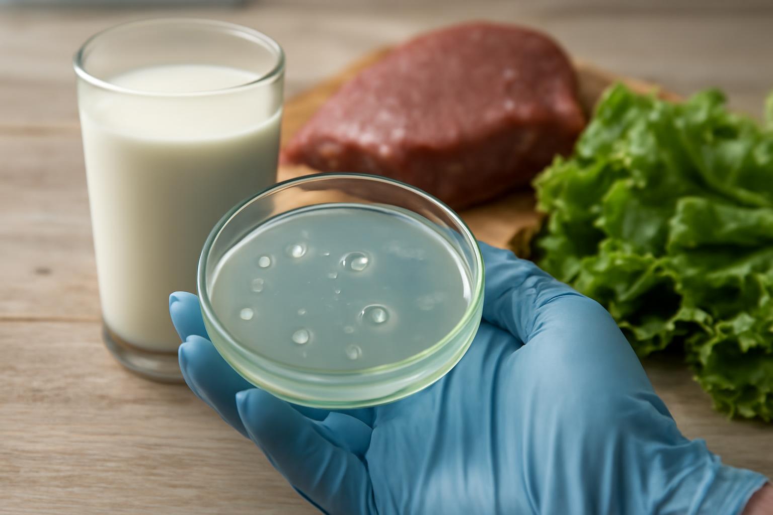 Ilustração sobre Bacteriófagos reduzem Salmonella em leite, carnes e alface, apontam estudos