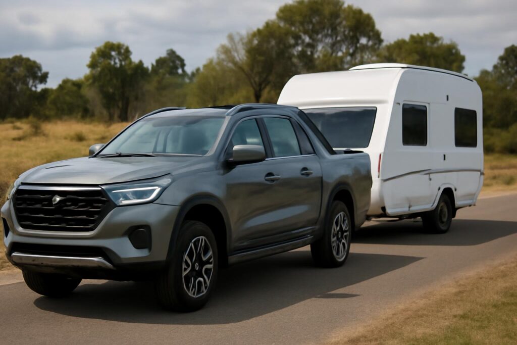 Ilustração sobre Chery lança Stockman: picape 2.5 turbodiesel plug-in com 476 cv e reboque de 3.495 kg