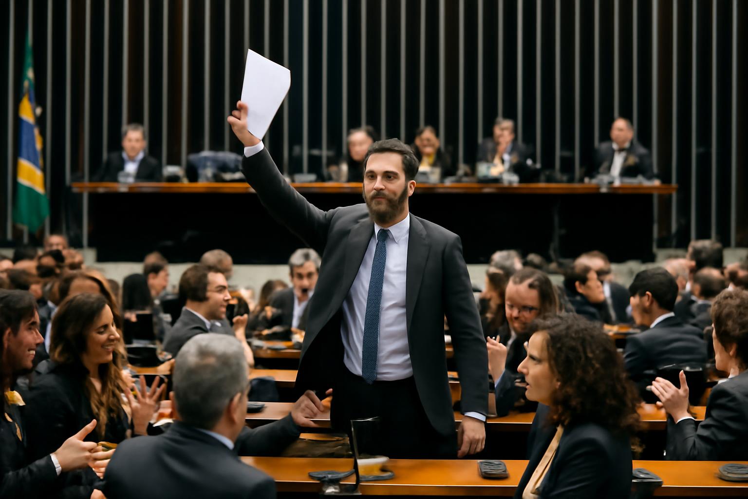 Ilustração sobre Congresso promulga fim da escala 6×1 e reduz jornada para 40 horas em transição