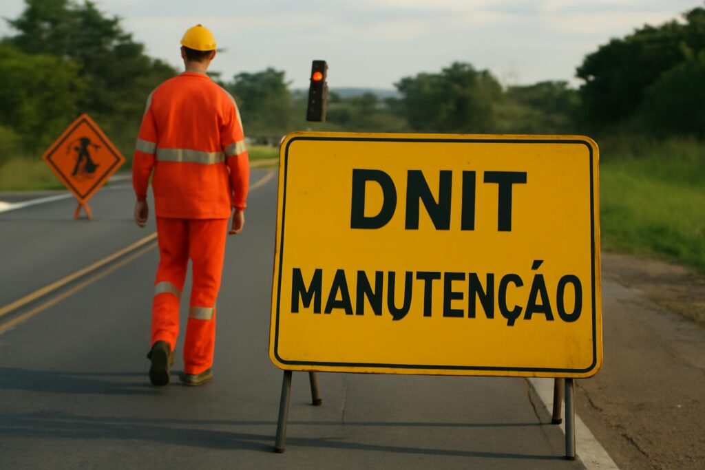 Ilustração sobre DNIT alerta para manutenção em trechos federais do RS entre 17 e 24 de outubro