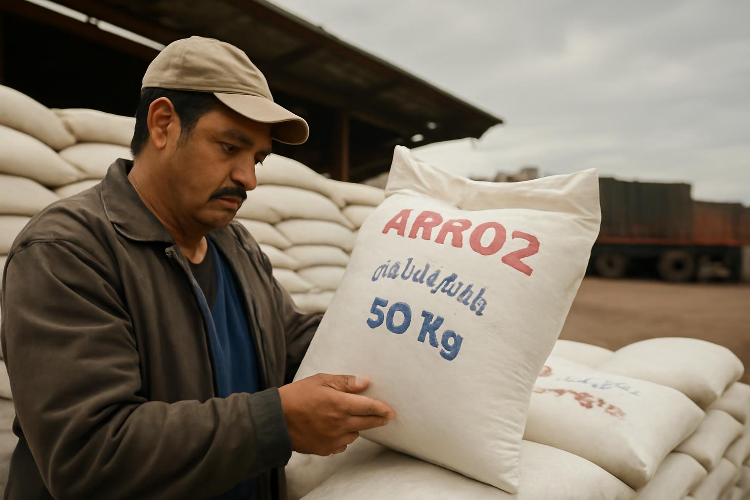 Ilustração sobre Compras de arroz para exportação são retomadas no RS; preço médio chega a R$ 90/saca