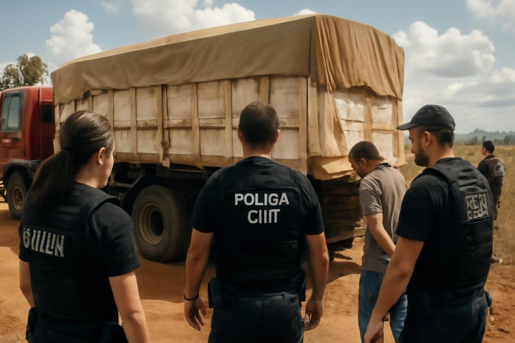 Ilustração sobre Operação Fantasma: polícia desmonta esquema de furto de cargas de soja em Sapezal