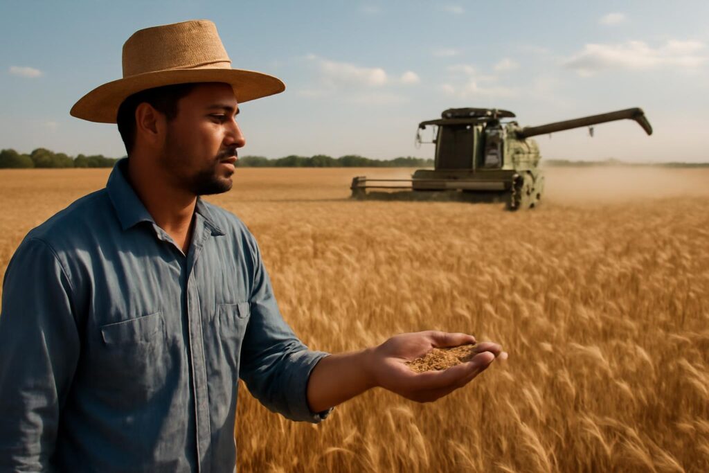 Ilustração sobre Dia da Agricultura: safra recorde e exportações reforçam papel do campo