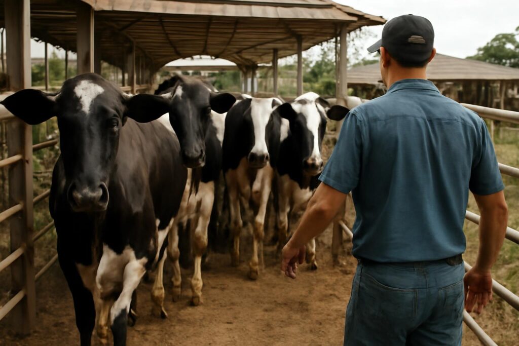Ilustração sobre Instalações da fazenda devem acompanhar comportamento do gado Girolando